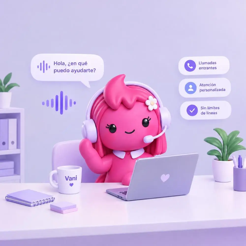 Vani, Novaly's AI callbot, with a synthetic voice